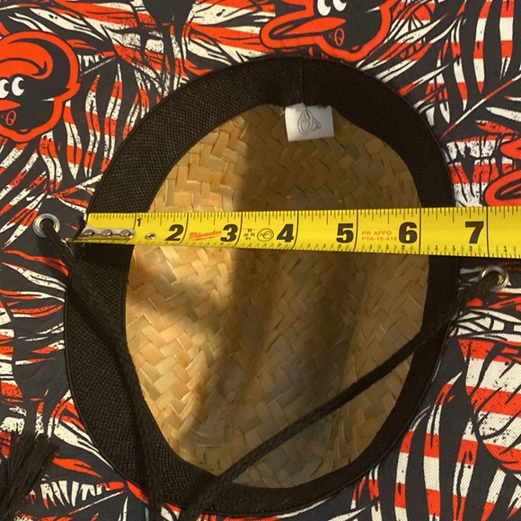Large Straw Hat with ORIOLES BIRD Logo- NWOT - Picture 5 of 6